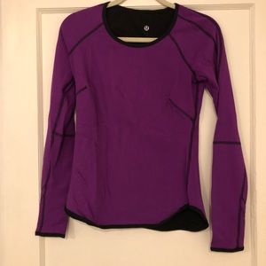 Lululemon Long Sleeve Reversible Purple/Black